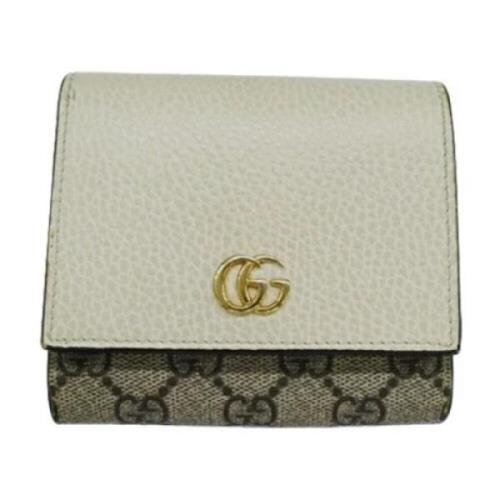 Pre-owned Canvas wallets Gucci Vintage , Beige , Dames