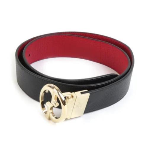 Pre-owned Leather belts Gucci Vintage , Black , Heren