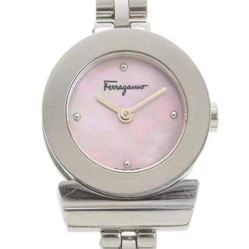 Pre-owned Stainless Steel watches Salvatore Ferragamo Pre-owned , Gray...