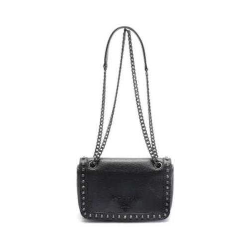 Pre-owned Leather prada-bags Prada Vintage , Black , Dames