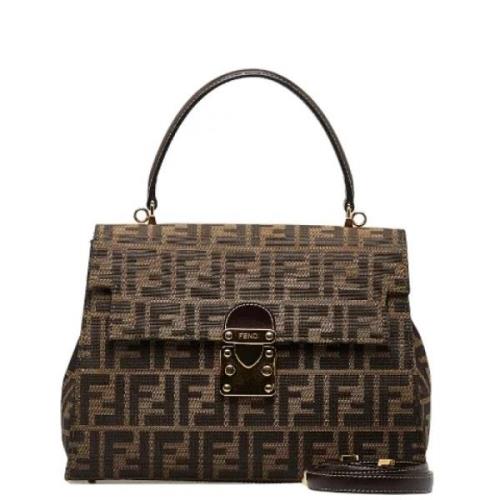 Pre-owned Canvas fendi-bags Fendi Vintage , Brown , Dames