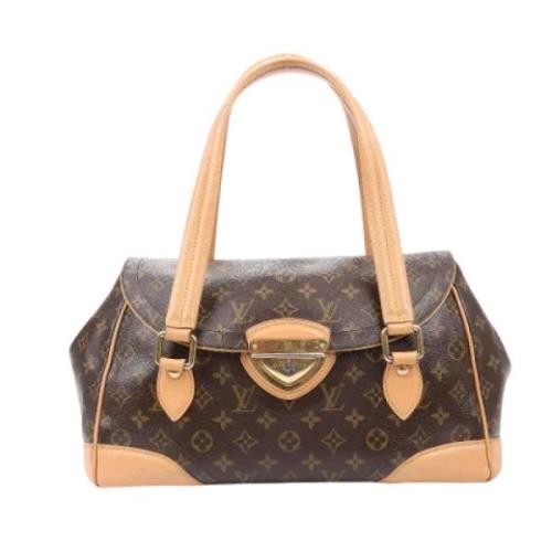 Pre-owned Leather handbags Louis Vuitton Vintage , Brown , Dames