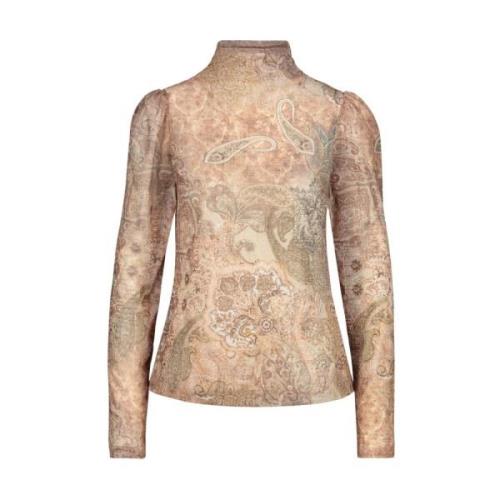 Lange Mouw Pullover Top Monari , Brown , Dames