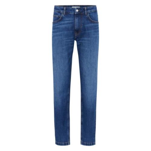 Slim Fit Mid-Blue Denim Jeans Drykorn , Blue , Heren