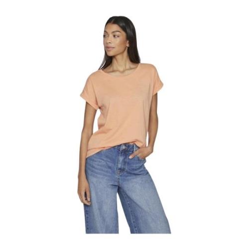 Dreamers Pure Donna T-Shirt Vila , Orange , Dames