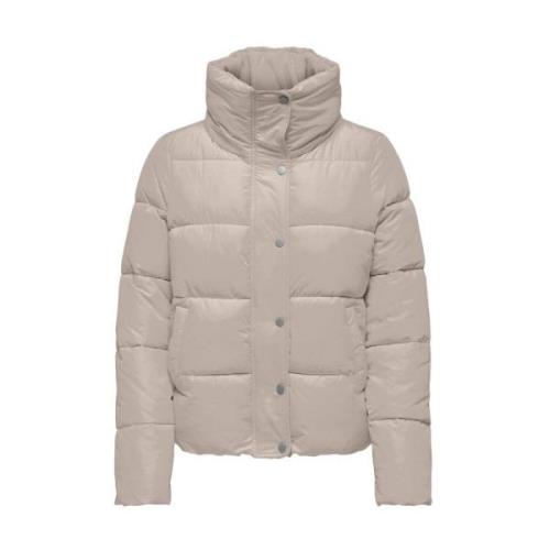 Cool Puffer Jacket Only , Beige , Dames