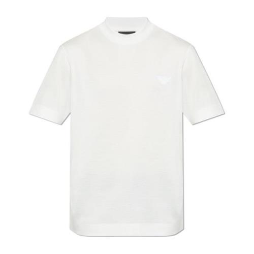 T-shirt met logo Emporio Armani , White , Heren