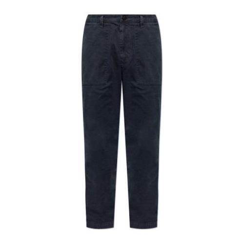 Broek met logo Stone Island , Blue , Heren