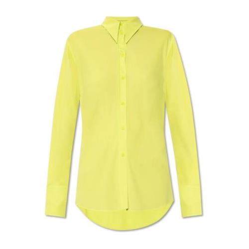 Shirt-snit T-shirt Alexander McQueen , Yellow , Dames