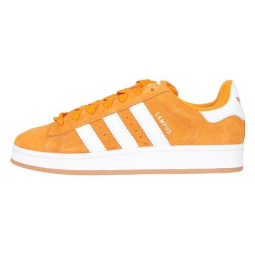 Oranje Campus Sneakers Retro Stijl Adidas Originals , Orange , Heren