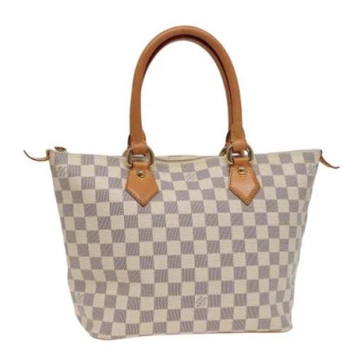 Pre-owned Canvas shoulder-bags Louis Vuitton Vintage , White , Dames