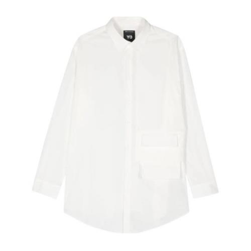 Witte Casual Shirt voor Mannen Y-3 , White , Heren