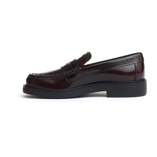 Bordeaux Loafer Schoenen Aw24 Tod's , Brown , Dames