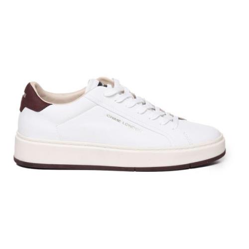 Witte Leren Sneakers met Stud Detail Crime London , White , Heren