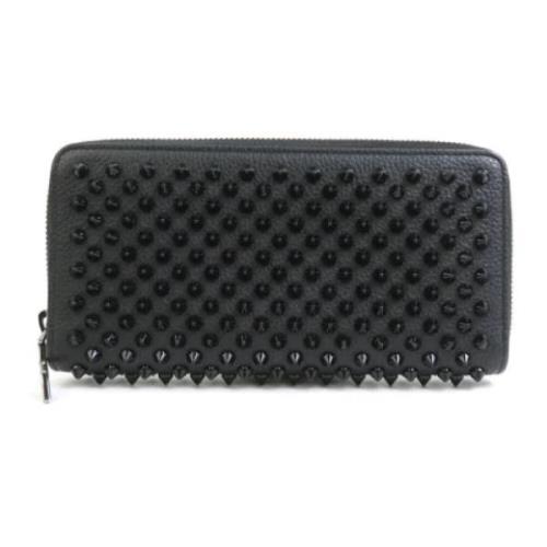 Pre-owned Leather wallets Christian Louboutin Pre-owned , Black , Dame...