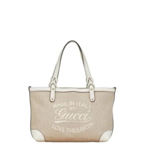 Pre-owned Canvas gucci-bags Gucci Vintage , Beige , Dames