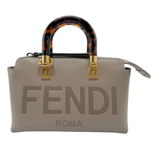 Pre-owned Leather fendi-bags Fendi Vintage , Gray , Dames