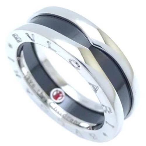 Pre-owned Silver rings Bvlgari Vintage , Gray , Dames