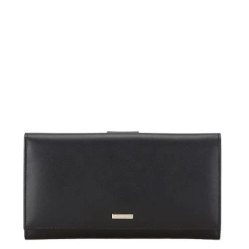 Pre-owned Leather wallets Gucci Vintage , Black , Dames