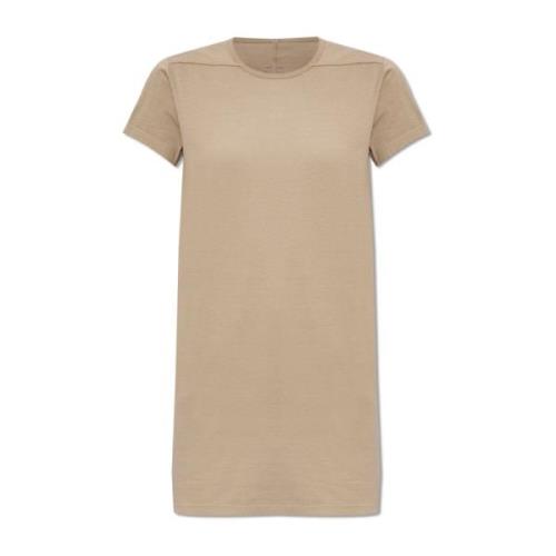 Lange T-shirt Rick Owens , Beige , Dames