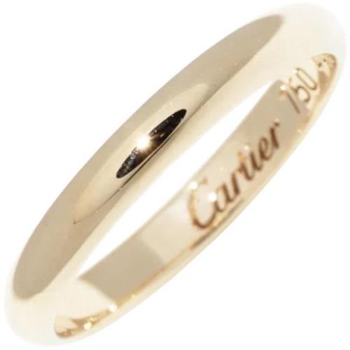 Pre-owned Metal rings Cartier Vintage , Yellow , Dames