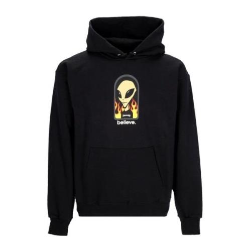 Believe Hoodie met Verstelbare Capuchon Thrasher , Black , Heren