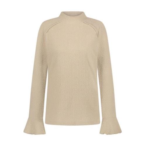 Dumphries Lange Mouw Top Nukus , Beige , Dames