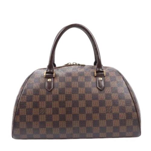 Pre-owned Leather handbags Louis Vuitton Vintage , Brown , Dames