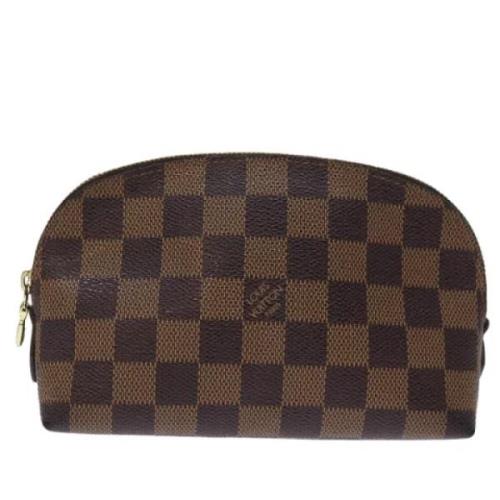 Pre-owned Canvas clutches Louis Vuitton Vintage , Brown , Dames