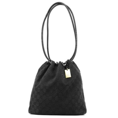 Pre-owned Leather handbags Gucci Vintage , Black , Dames