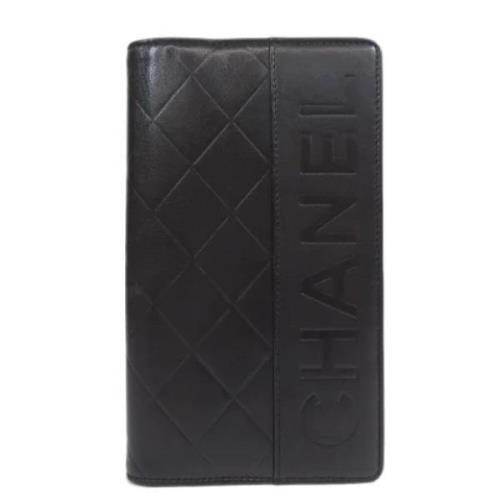 Pre-owned Leather wallets Chanel Vintage , Black , Unisex