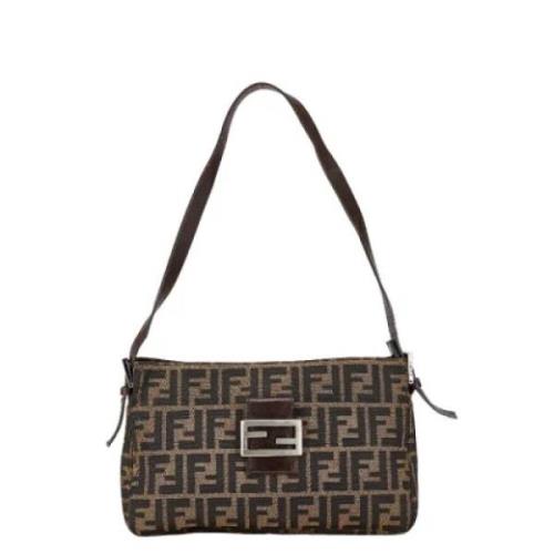 Pre-owned Canvas fendi-bags Fendi Vintage , Brown , Dames