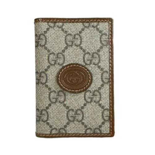 Pre-owned Fabric wallets Gucci Vintage , Beige , Unisex