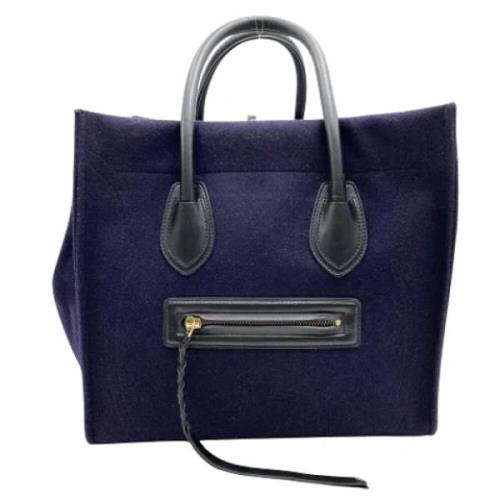 Pre-owned Suede celine-bags Celine Vintage , Purple , Dames