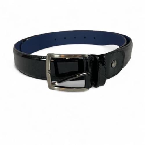 Floris Heren Riem Zwart Lakleer Van Bommel , Black , Heren