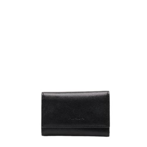 Pre-owned Leather key-holders Prada Vintage , Black , Dames