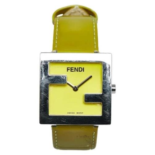 Pre-owned Metal watches Fendi Vintage , Green , Dames