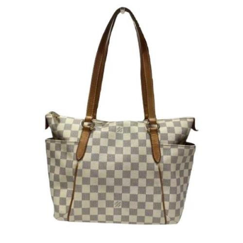 Pre-owned Canvas louis-vuitton-bags Louis Vuitton Vintage , White , Da...