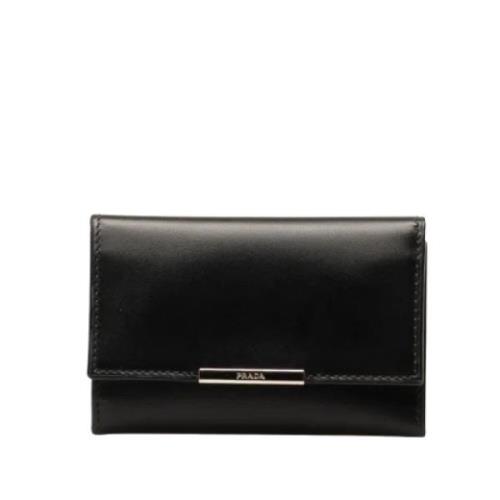 Pre-owned Leather key-holders Prada Vintage , Black , Dames