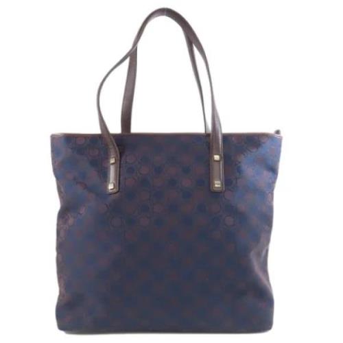 Pre-owned Canvas totes Salvatore Ferragamo Pre-owned , Blue , Dames