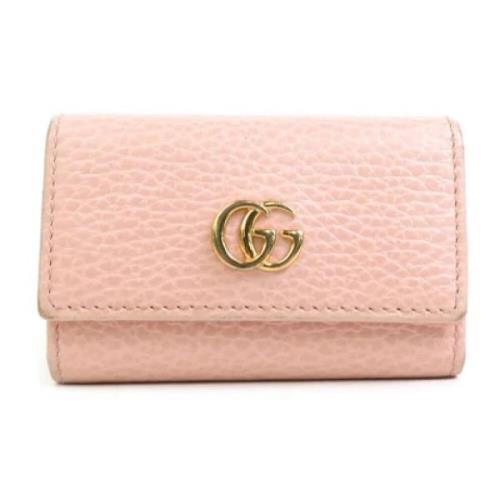 Pre-owned Leather key-holders Gucci Vintage , Pink , Dames