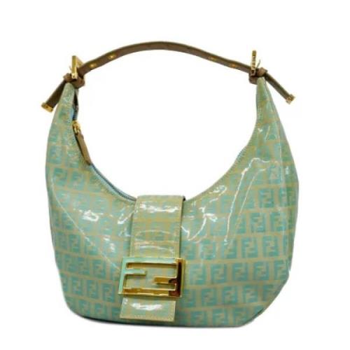 Pre-owned Canvas fendi-bags Fendi Vintage , Green , Dames