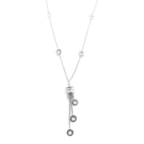 Pre-owned White Gold necklaces Bvlgari Vintage , Gray , Dames