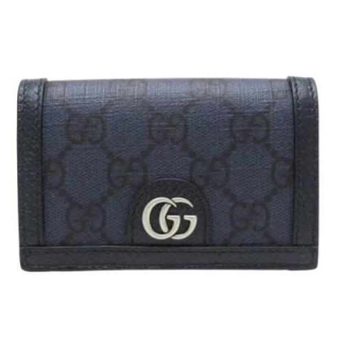 Pre-owned Fabric wallets Gucci Vintage , Blue , Unisex