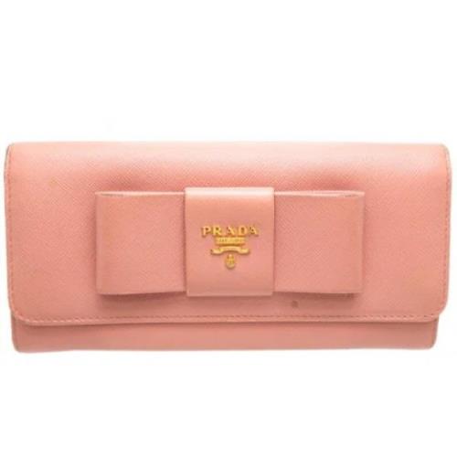 Pre-owned Plastic wallets Prada Vintage , Pink , Dames