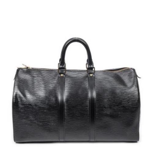 Pre-owned Leather handbags Louis Vuitton Vintage , Black , Dames