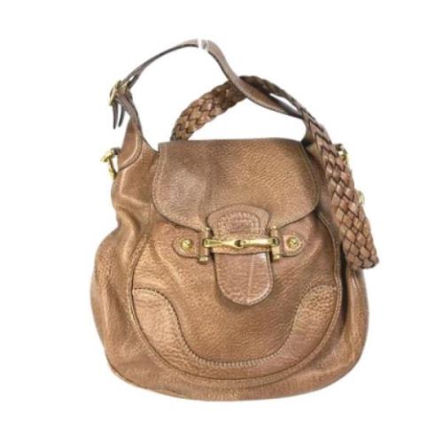 Pre-owned Leather gucci-bags Gucci Vintage , Brown , Dames