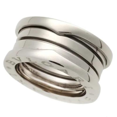 Pre-owned Metal rings Bvlgari Vintage , Gray , Dames