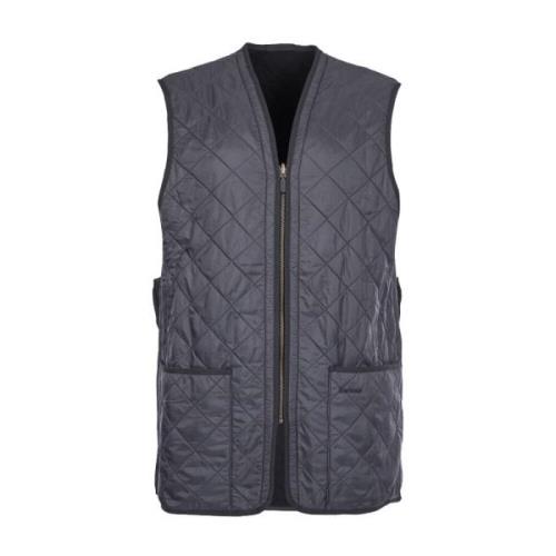 Gewatteerd Rits Voering Vest Barbour , Blue , Heren