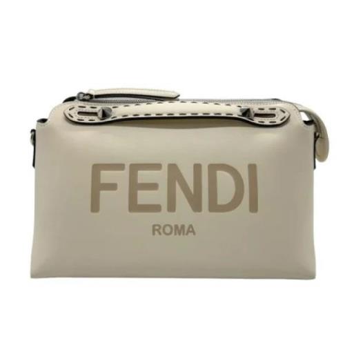 Pre-owned Leather fendi-bags Fendi Vintage , Beige , Dames